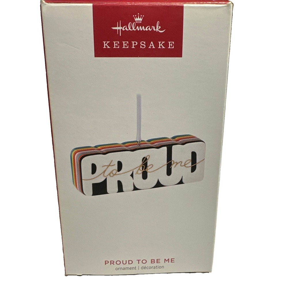 Hallmark Keepsake Porcelain Ornament 2023, Proud to Be Me, Rainbow New